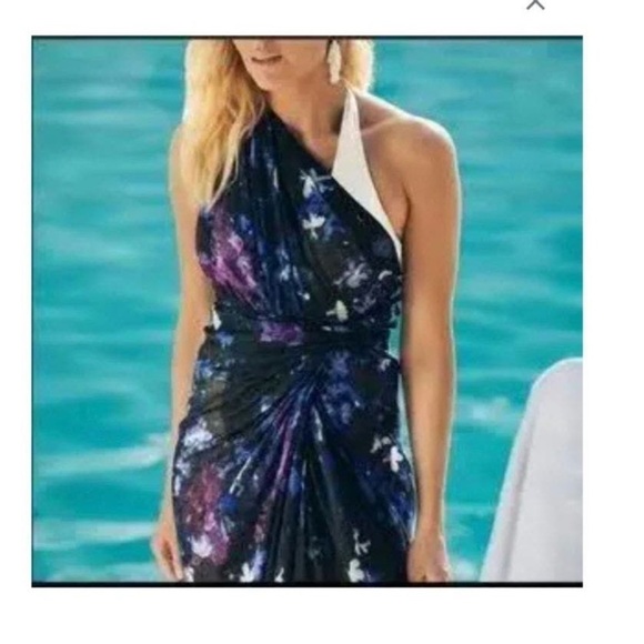 New Peter Som Dream Floral Sarong in Meteorite size one size - Picture 2 of 8